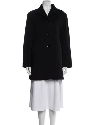 Pre-owned Cinzia Rocca Virgin Wool Coat W/ Tags In Black