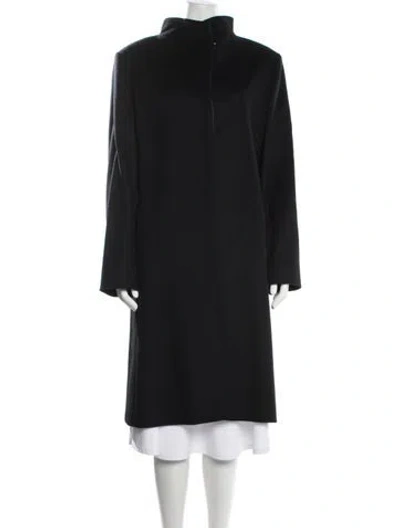 Pre-owned Cinzia Rocca Virgin Wool Coat W/ Tags In Black