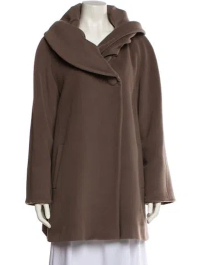 Pre-owned Cinzia Rocca Virgin Wool Jacket In Brown