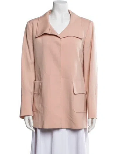 Pre-owned Cinzia Rocca Virgin Wool Jacket In Pink