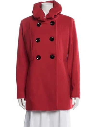 Pre-owned Cinzia Rocca Virgin Wool Jacket In Red