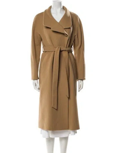 Pre-owned Cinzia Rocca Virgin Wool Trench Coat In Brown