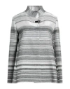 Cinzia Rocca Woman Suit Jacket Grey Size 2 Cotton, Viscose, Metal In Grey