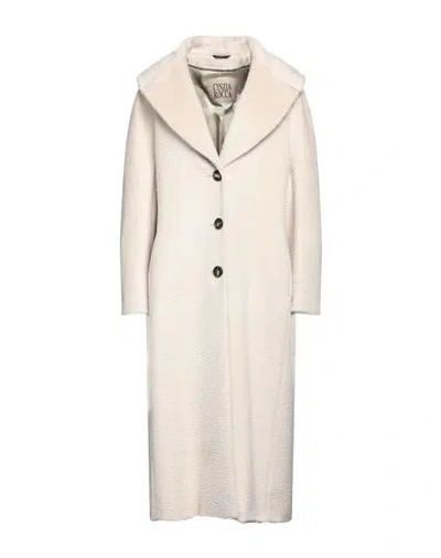 Cinzia Rocca Woman Coat Beige Size 12 Alpaca Wool, Virgin Wool, Polyamide In Neutral