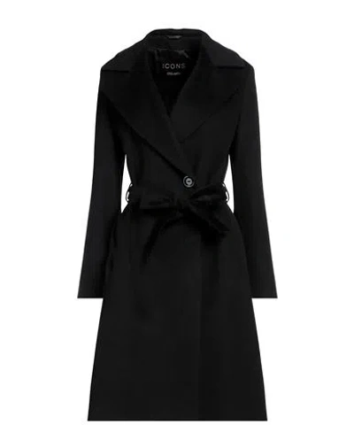 Cinzia Rocca Woman Coat Black Size 14 Wool