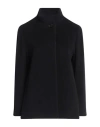 Cinzia Rocca Woman Coat Black Size 14 Wool, Polyamide, Cashmere