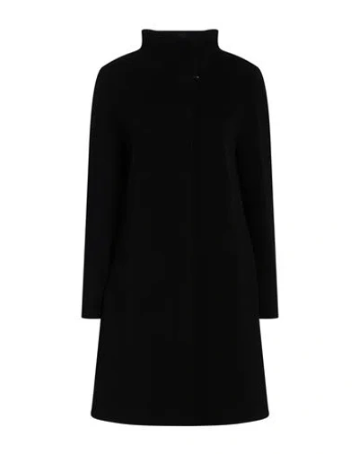 Cinzia Rocca Woman Coat Black Size 14 Wool, Polyamide, Cashmere