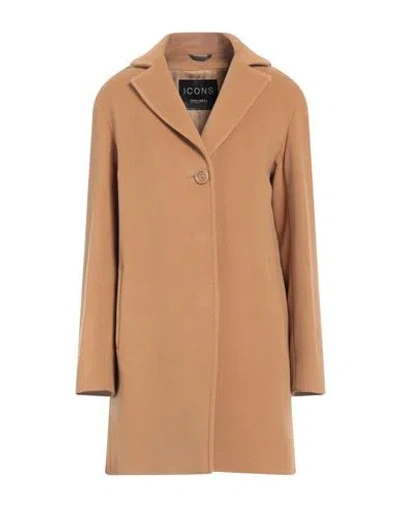 Cinzia Rocca Woman Coat Camel Size 10 Wool, Polyamide, Cashmere In Beige