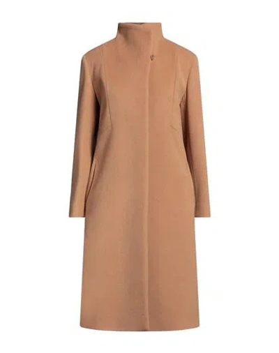 Cinzia Rocca Woman Coat Camel Size 10 Wool, Polyamide, Cashmere In Beige