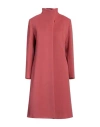 Cinzia Rocca Woman Coat Coral Size 8 Wool, Polyamide, Cashmere In Red