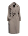 Cinzia Rocca Woman Coat Grey Size 10 Virgin Wool, Polyamide, Cashmere In Grey
