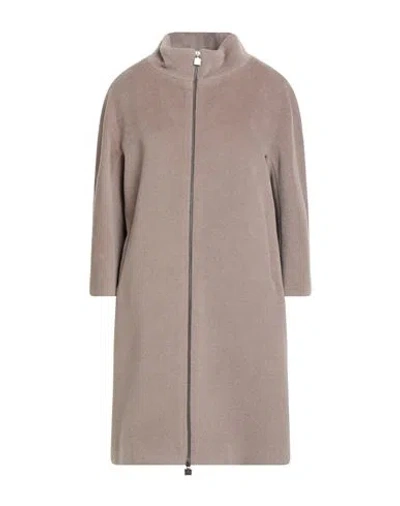Cinzia Rocca Woman Coat Grey Size 12 Virgin Wool, Cashmere In Gray