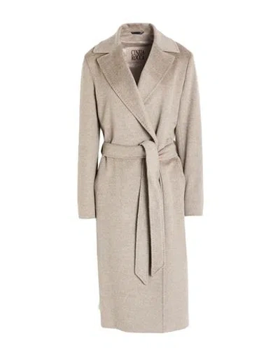 Cinzia Rocca Woman Coat Grey Size 12 Virgin Wool In Gray