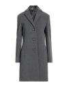 Cinzia Rocca Woman Coat Grey Size 12 Wool, Cashmere, Polyester