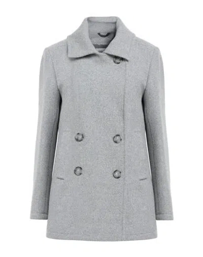 Cinzia Rocca Woman Coat Light Grey Size 14 Virgin Wool In Gray