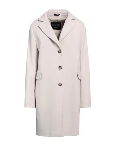 Cinzia Rocca Woman Coat Light Pink Size 16 Wool, Polyamide, Cashmere In Gray