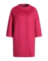 Cinzia Rocca Woman Coat Magenta Size 8 Virgin Wool, Silk In Magenta