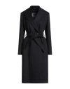 Cinzia Rocca Woman Coat Navy Size 12 Virgin Wool In Blue