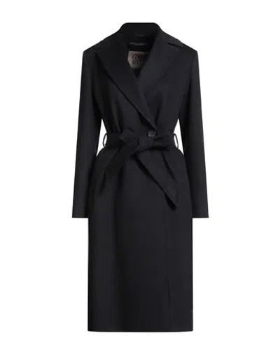Cinzia Rocca Woman Coat Navy Size 12 Virgin Wool In Blue