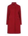 Cinzia Rocca Woman Coat Red Size 12 Wool, Polyamide, Cashmere