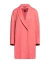 Cinzia Rocca Woman Coat Salmon Pink Size 4 Virgin Wool, Elastane In Pink