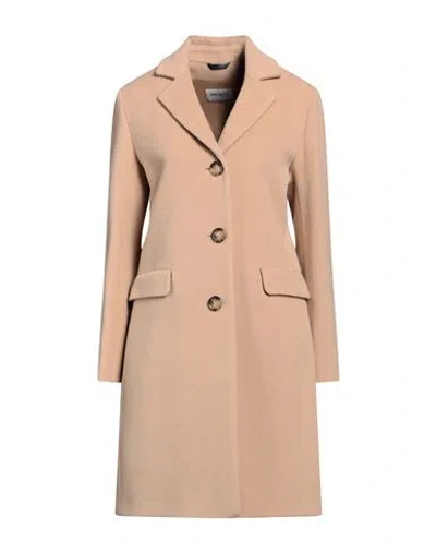 Cinzia Rocca Woman Coat Beige Size 12 Wool, Polyamide, Cashmere