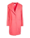 Cinzia Rocca Woman Coat Tomato Red Size 6 Virgin Wool, Cashmere In Pink