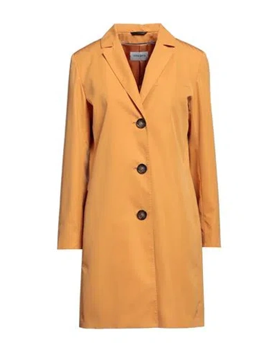 Cinzia Rocca Woman Overcoat Ocher Size 0 Polyester In Yellow