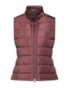 Cinzia Rocca Woman Vest Chocolate Brown Size 6 Polyamide In Burgundy