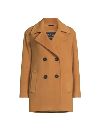 Cinzia Rocca Women's Icons Notch Collar Peacoat In Brown