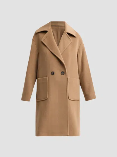 Cinzia Rocca Women's Icons Wool & Cashmere-blend Double-breasted Coat In Brown