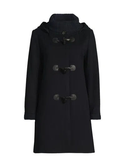 Cinzia Rocca Women's Icons Wool-blend Toggle Coat In Black