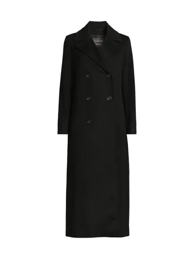 Cinzia Rocca Women's Icons Wool-cashmere Double-breasted Coat In Black