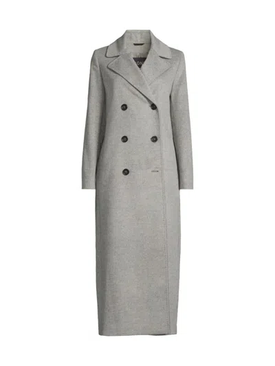 Cinzia Rocca Women's Icons Wool-cashmere Double-breasted Coat In Gray