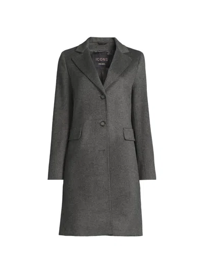 Cinzia Rocca Women's Icons Wool-cashmere Mid-length Coat In Gray