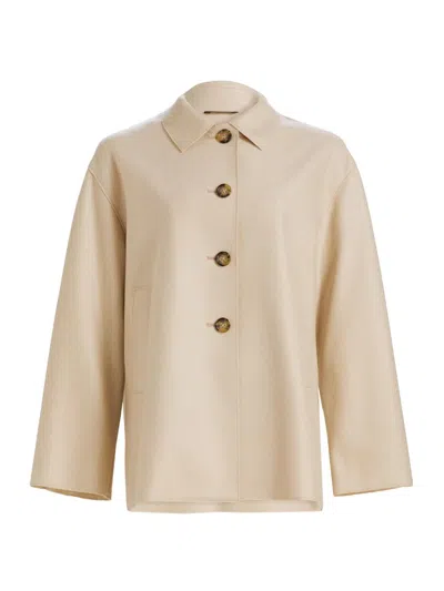 Cinzia Rocca Women's Lightweight Wool Jacket In Sand