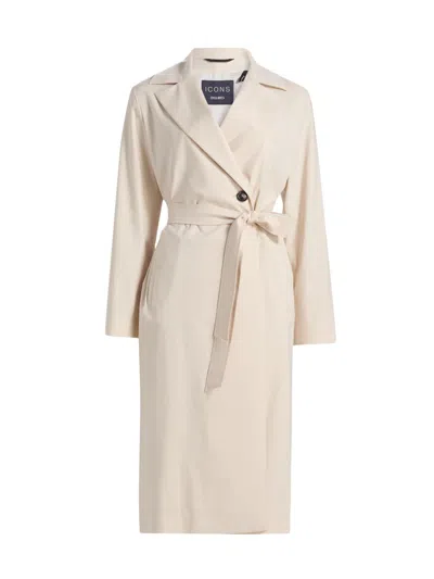 Cinzia Rocca Women's Wrap Cotton-blend Trench Coat In Sand
