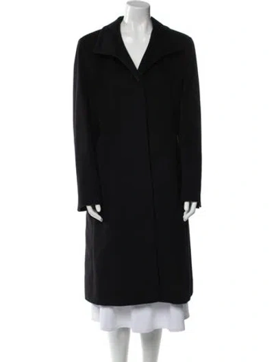 Pre-owned Cinzia Rocca Wool Coat In Black
