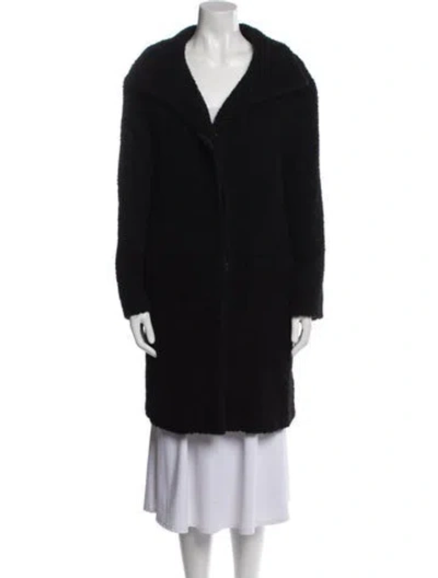 Pre-owned Cinzia Rocca Wool Coat In Black