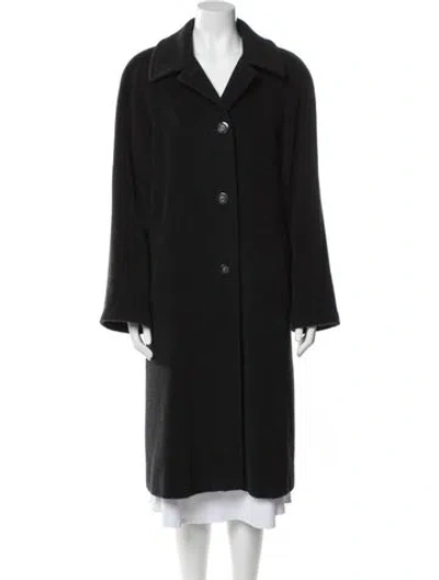 Pre-owned Cinzia Rocca Wool Coat In Black