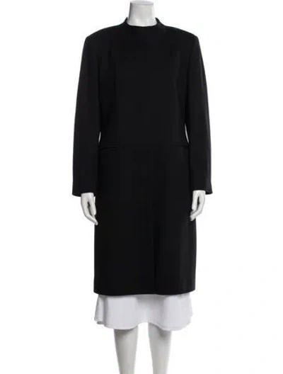 Pre-owned Cinzia Rocca Wool Coat In Black