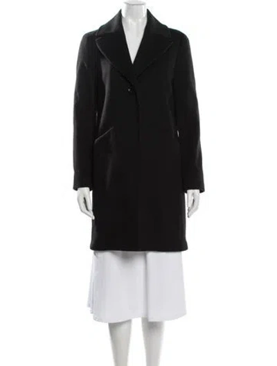 Pre-owned Cinzia Rocca Wool Coat In Black