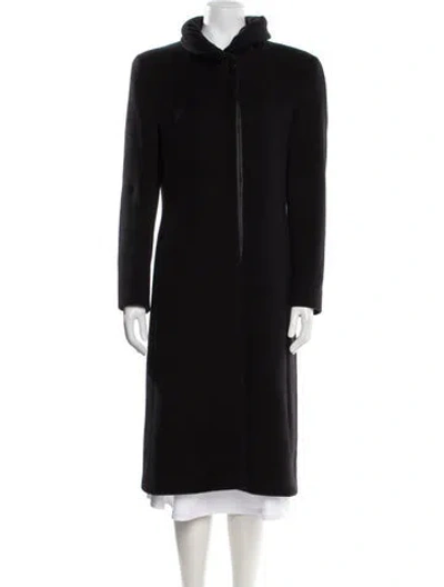 Pre-owned Cinzia Rocca Wool Coat In Black