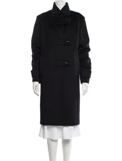 Pre-owned Cinzia Rocca Wool Coat In Black