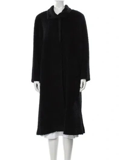 Pre-owned Cinzia Rocca Wool Coat In Black