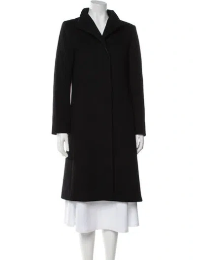 Pre-owned Cinzia Rocca Wool Coat In Black