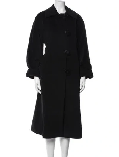 Pre-owned Cinzia Rocca Wool Coat In Black