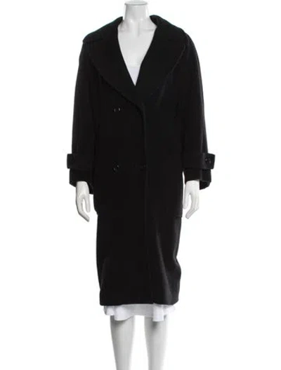 Pre-owned Cinzia Rocca Wool Coat In Black