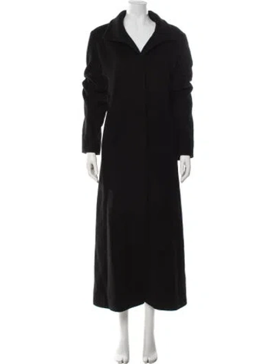 Pre-owned Cinzia Rocca Wool Coat In Black