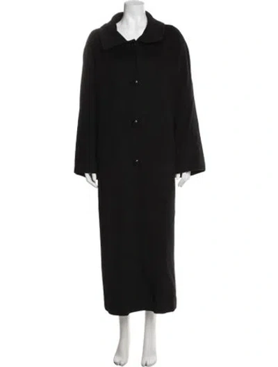 Pre-owned Cinzia Rocca Wool Coat In Black